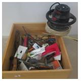 Variety of hand tools and other items including