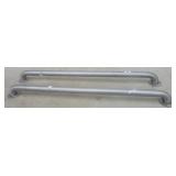 Pair of stainless handicap bars. Measure 39"