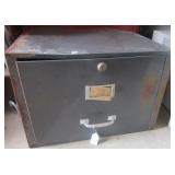 Metal drawer file cabinet, cow horns,