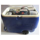 Igloo Polar Roller cooler with contents that
