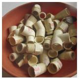 Saw blades, plumbing PVC fittings, hammers, pipe