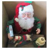 Animated Old Toymaker Santa in original box.