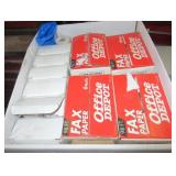 (17) Fax paper printer rolls.