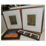 (4) Wall décor pieces including Dancing Trees I &