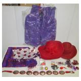 Red Hat items including (5) Red hats, misc.