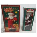 (2) Animated Christmas Santa