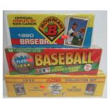 (3) 1990 Baseball card sets including Score,