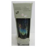 Garden Meadow 17.3" Hanging crackle glass lamp in