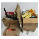 Lot of items including metal GM and Chevrolet