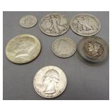 (7) Vintage US coins including 1941-D and 1943