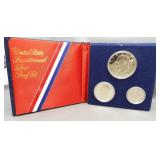 1976 US Proof set. Three piece silver.