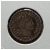 1916 Barber dime. XF.