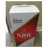 Njoy Deluxe cigarette spinner display in original