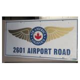 Air America Logistics wood sign. Measures 18" x