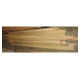 Large group of mostly poplar solid wood trim