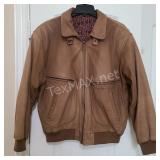 Leather Jacket Sz L