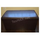 Brown Storage Box With Linnens 30*15*15