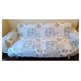 Grey And White Couch Cover