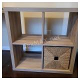 Gray 4 Cubbie Shelf 30*30