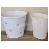 (2) Plastic Trash Cans