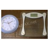 Bathroom Clock And Taylor Scale