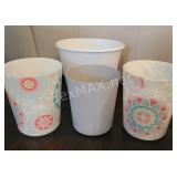 (4) Trash Cans