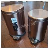 (2) Simplehuman Stainless Trash Cans#