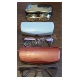(3) Pair Glasses And Casses