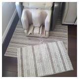 (2) Neutral Toned Rugs=