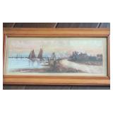 Small Framed Watercolor=