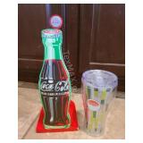 Coca Cola Paper Towel Holder & Cup