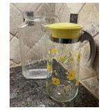 (2) Small Glass Pitchers