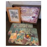 Wine Themed Tray & Bottle Holder