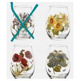 Set Of 3 Portmeirion Botanic Garden Stemless W