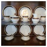 Bavaria Echt Kobalt Scharffeuer Blue & Gold Tea Se