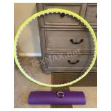 Exercise Mat, Digital Watch And Health-hoop#