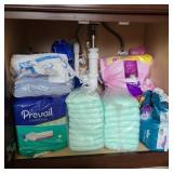 Cabinet Of Femanine Hygene & Incontinence Items