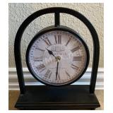 Black Metal Desk Clock