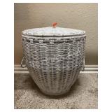 Small White Wicker Basket