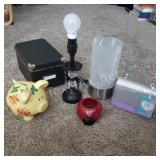Assorted Home Items and (2) Lamps