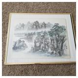 20x16in Japanese Water Color Painting