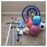 Basket of Kids Toys
