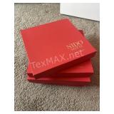 (4) Red Nido Note Empty Boxes