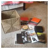 12x12x12 Wicker Basket, Concert Booklets & CDs