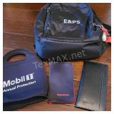 Backpack with ExxonMobil Travel Items