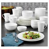 NIB Mikasa Swirl 40PC Dinnerware Set