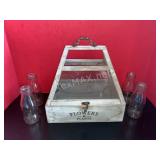 Plant Terrarium and (4) Small Glass Bottles