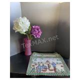 Place Mats And Vase