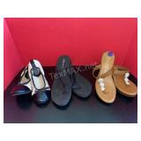 (2) Sandals & (1) Pair Of Flats