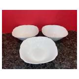 (3) Aquarelle, Porcelain Bowls